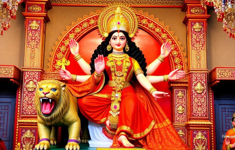 Durga Aarti Lyrics – Ambe Tu Hai Jagdambe Kali (दुर्गा आरती)