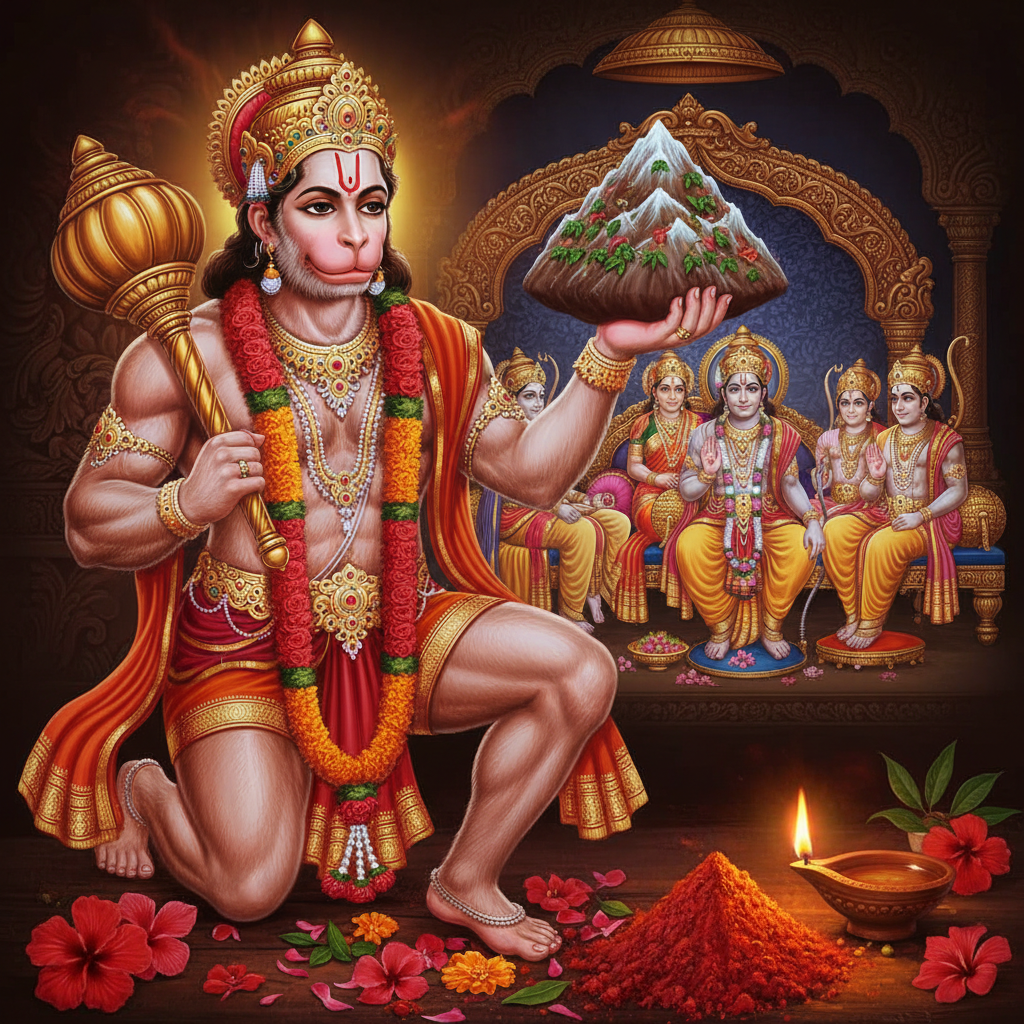 Hanuman Chalisa Lyrics in Hindi & English (हनुमान चालीसा)