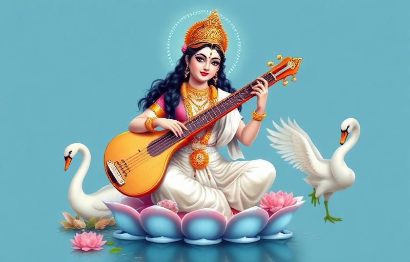 Saraswati Aarti Lyrics in Hindi & English (सरस्वती आरती)